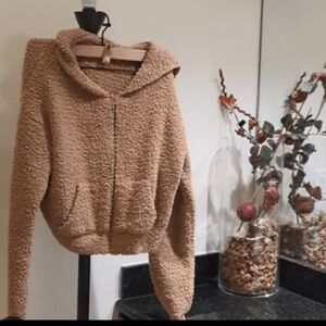 Skims Sherpa cozy knit up hoodie
